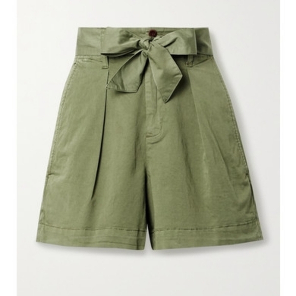 Alex Mill Pants - Alex Mill Olive Green Cotton Expedition Shorts
